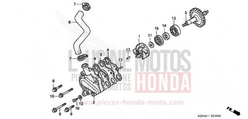 POMPE A EAU CR125RW de 1998